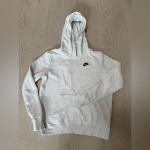Nike Men's Light Gray Hoodie